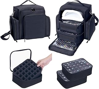 Estuche organizador de esmalte de uñas con ca...