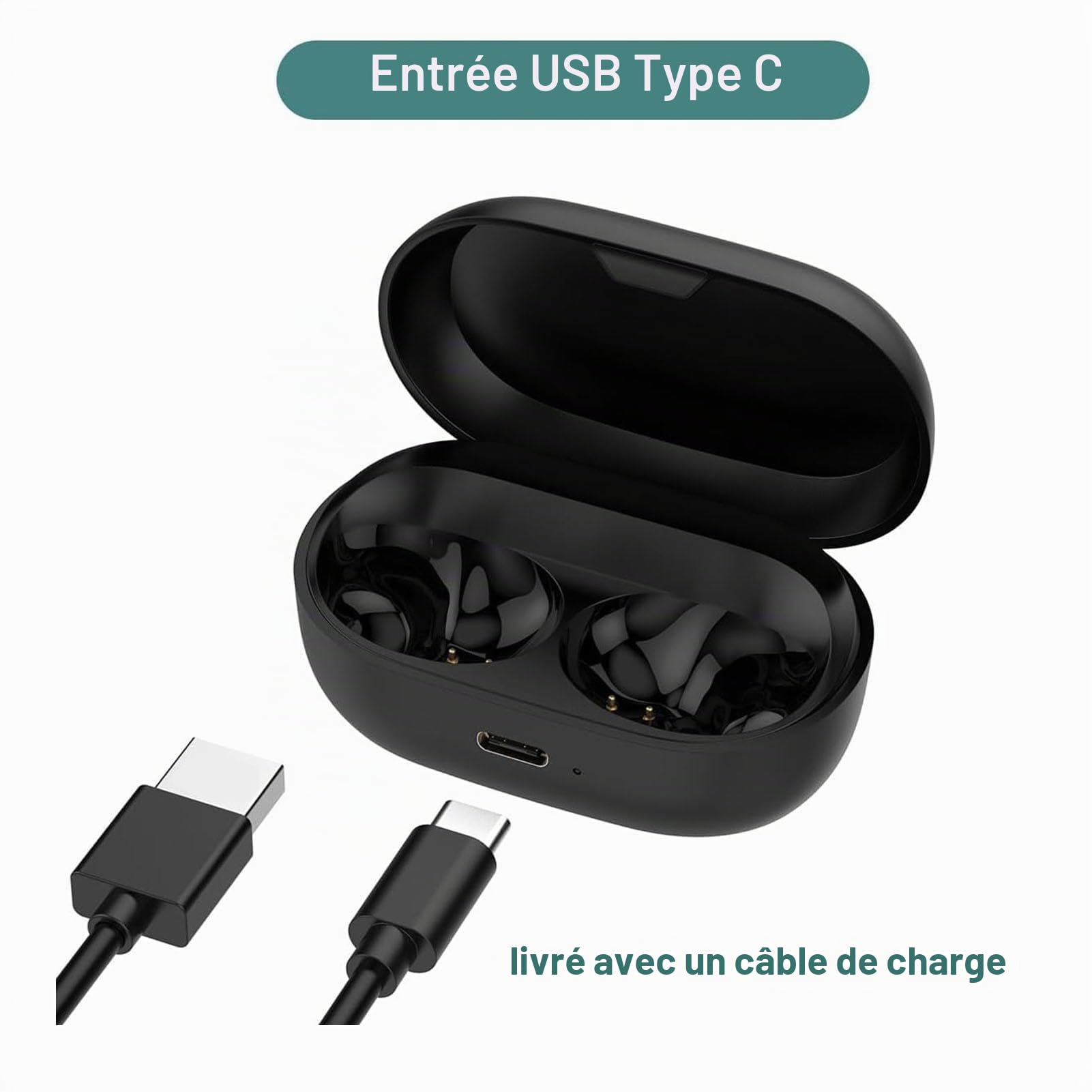Étui de Chargement pour 7 Pro, pour 7 Active, Boîtier de Chargement pour écouteurs avec Indicateur, Batterie 600mAh