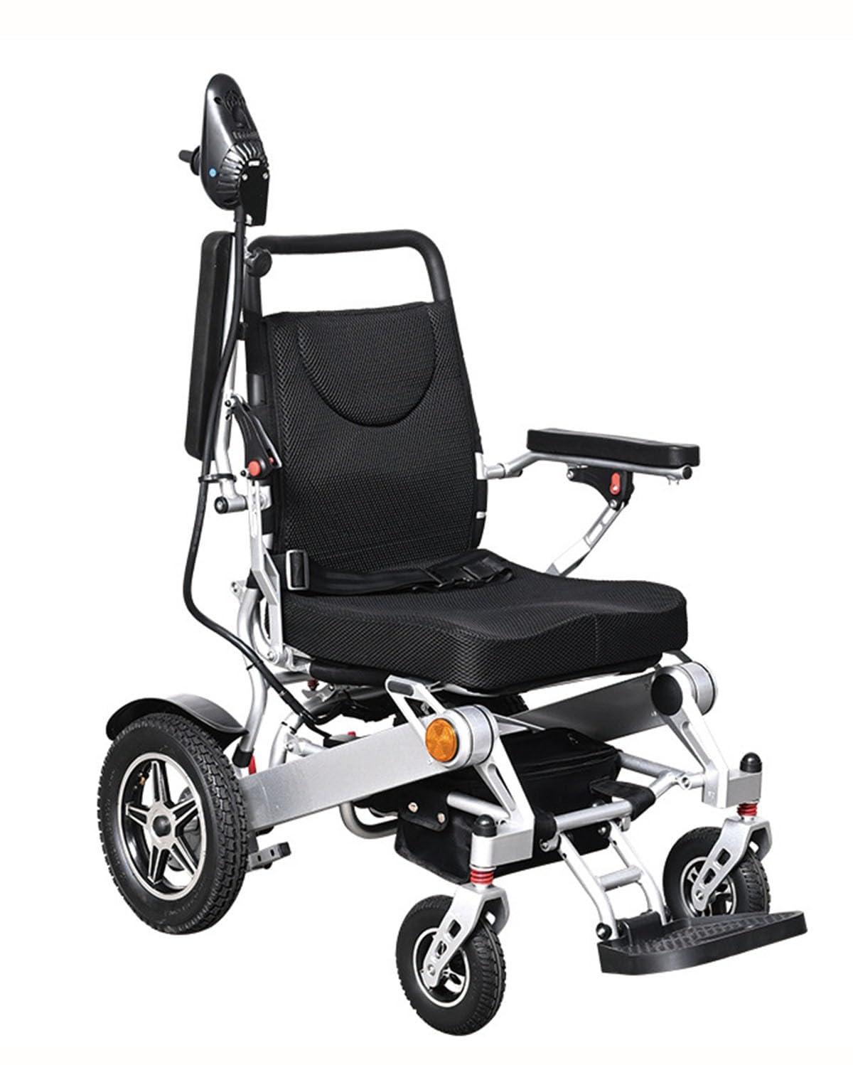 Silla De Ruedas Eléctrica Inteligente Ligero,Silla De Ruedas Eléctrica Ultraligera Plegable,Con Joystick De Fácil Manejo A