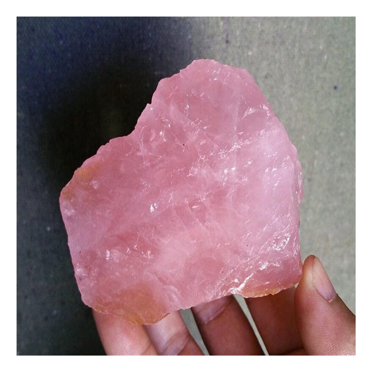 Cristal de cuarzo rosa crudo LQYXGS de alta pureza mineral para coleccionistas