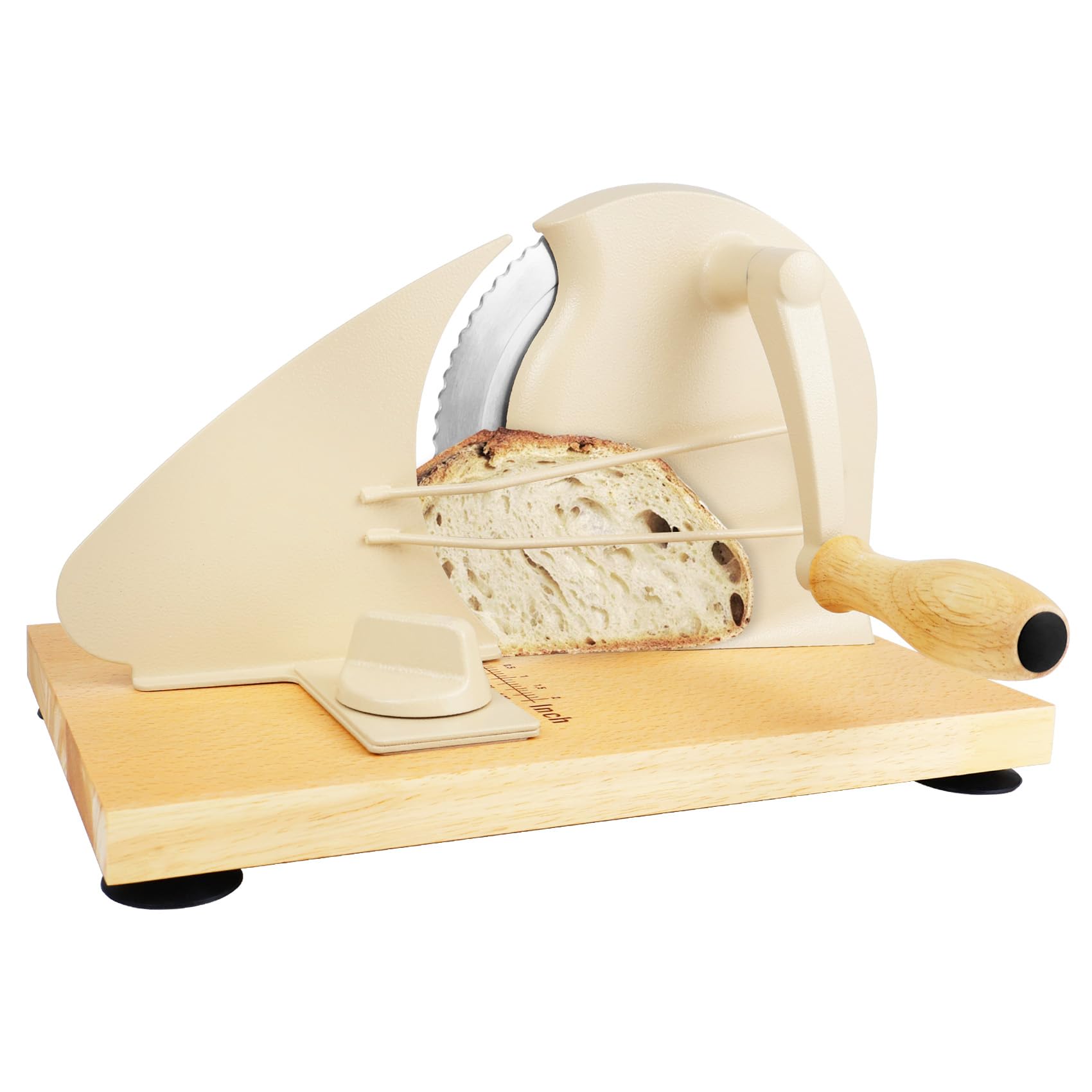 Photo 1 of ???? ??????? Bread Slicer for Homemade Bread, Bread Slicer,Manual Adjustable Width, Stainless Steel Blade Metal Guide Rail,Create Perfect Slicefor Sourdough Bread Sandwich,10 Years Warranty