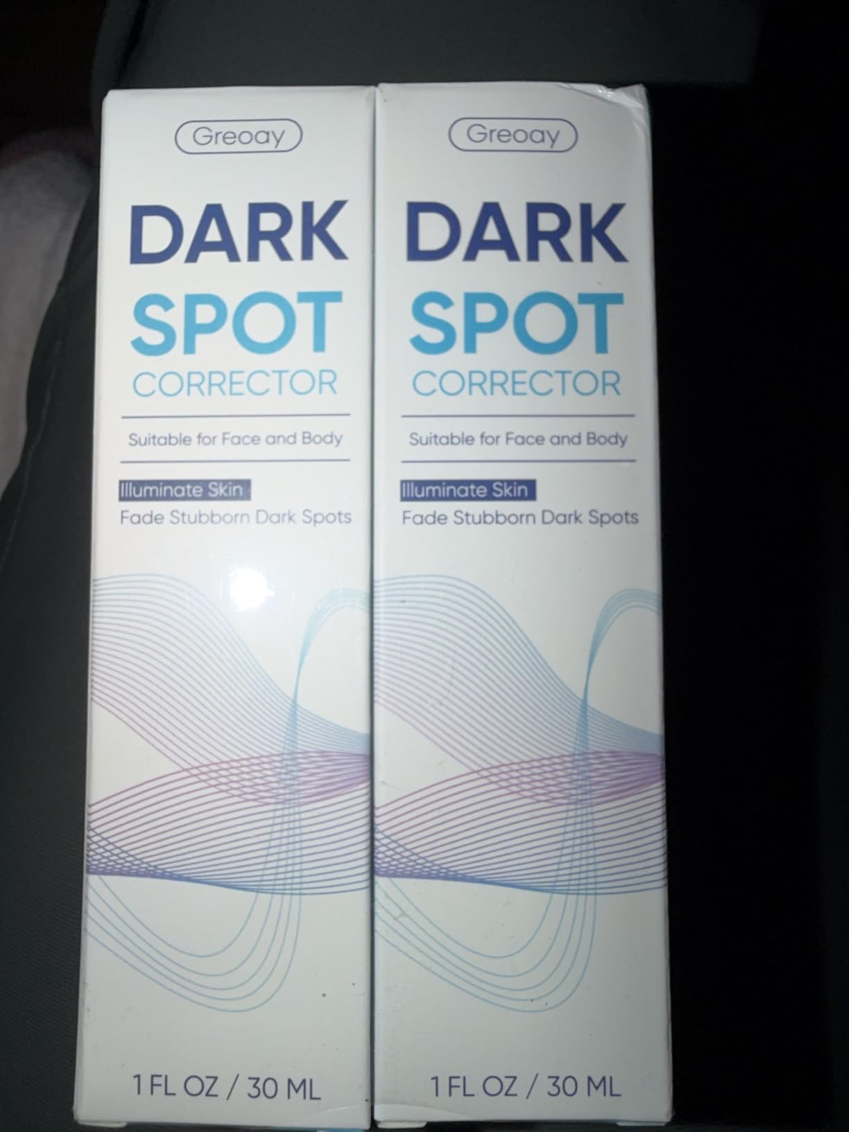 Greoay Dark Spot Remover for Face Body Serum with Hyperpigmentation Treatment Skin Brown Spot Age Spot Remover Dark Spot Corrector Glow Serum Brighten Even Gentle and Non-Irritating Unisex 1 Fl Oz 2 pack