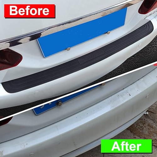 Miniatura 4 de Protector de parachoques trasero para automóvil, protector universal de goma resistente a los arañazos, antideslizante, para la mayoría de los