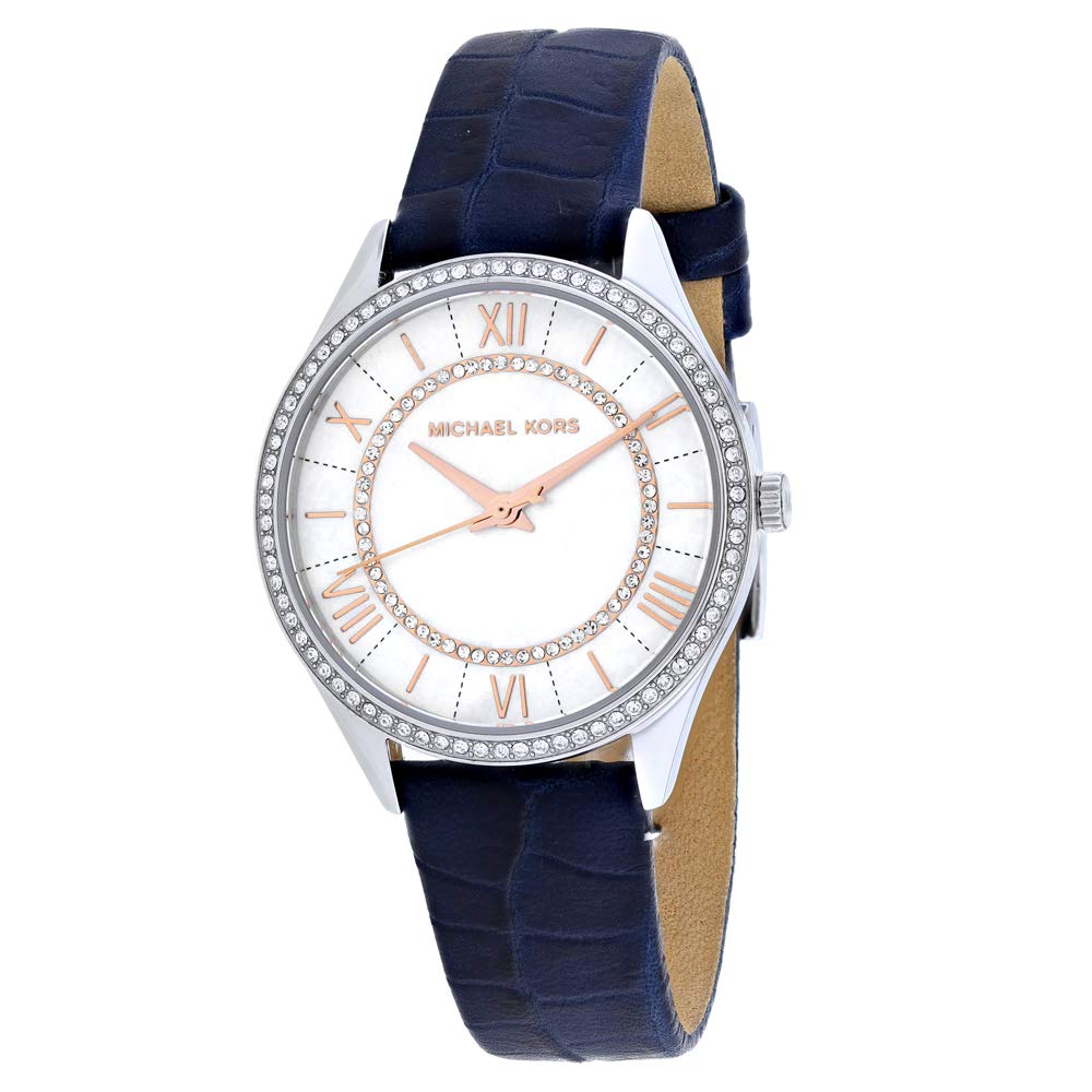 Analog White Dial Women's Watch-MK2767