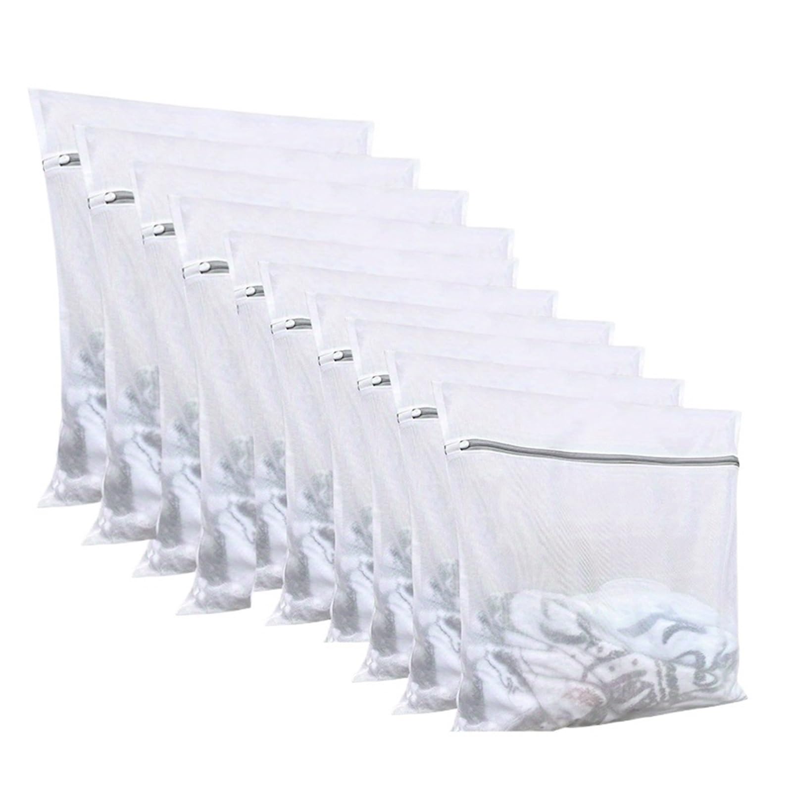 Bolsas de malla for lavandería, estructura duradera con cremallera fuerte, compatibles ropa interior, delicada, 10/5 Uds(10 Pcs)