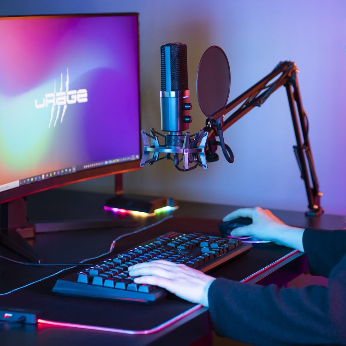 uRage Stream 900 HD Studio Mikrofon, schwarz