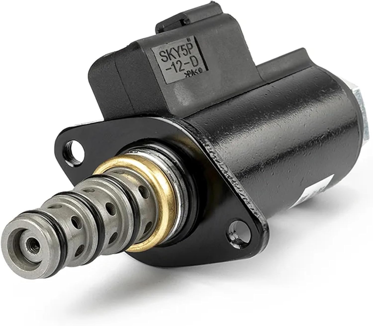 Yellow Dot 111-9916 KDRDE5K-31 40E30-103A 111 9916 Rotary Solenoid Valve 12V For Excavator C7 C9 320 3046 3054