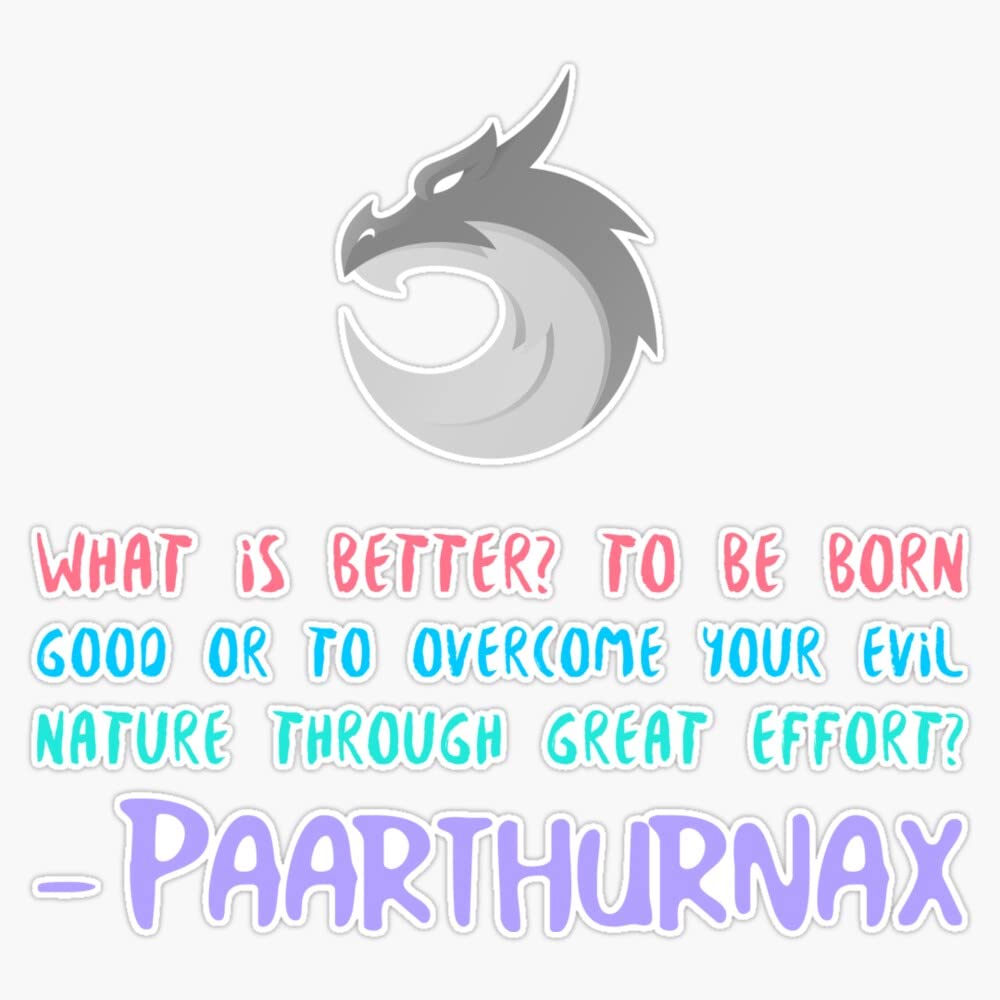 Paarthurnax Dragon Quote Skyrim Vinyl Bumper Sticker Size 5"