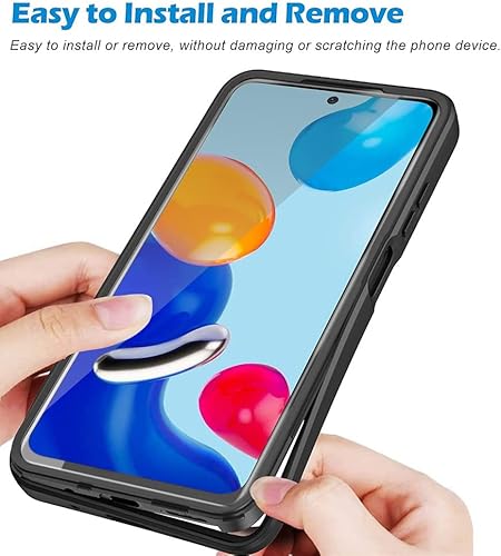 Miniatura 3 de ZHOUDSAEIFD Funda compatible con Xiaomi Poco X3X3 NFCX3 Pro, protección de cuerpo completo de 360 grado militar TPU a prueba de golpes con protector