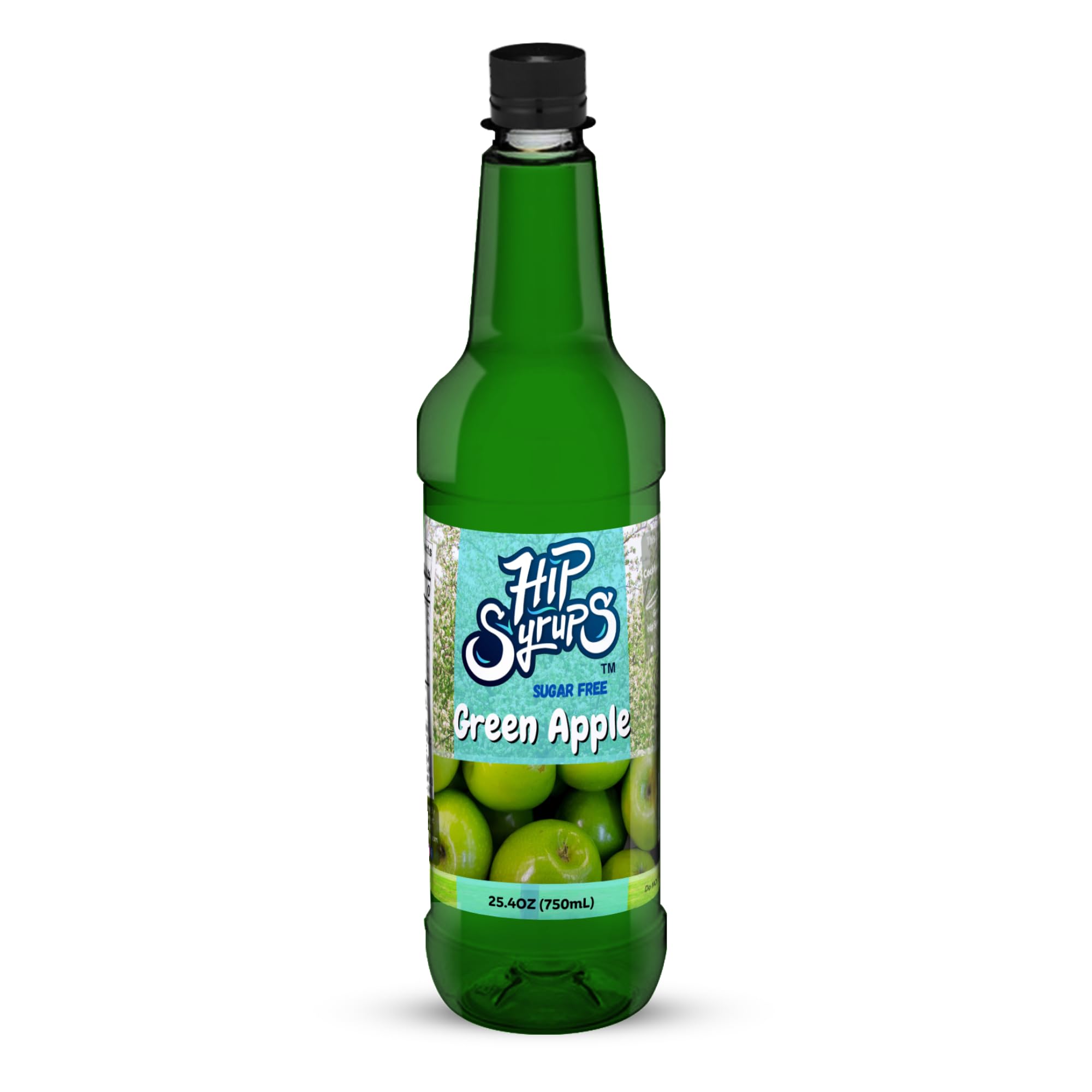 Hip Syrups - Green Apple Sugar Free Syrup Designed for Water Flavor, Bubble Tea, Boba Tea, Cocktails, Green Apple Flavoring, Water Enhancer, Drink Mix for Ice Tea, Lemonade & More, Zero Calorie Flavoring, Keto Friendly, Sugar Free