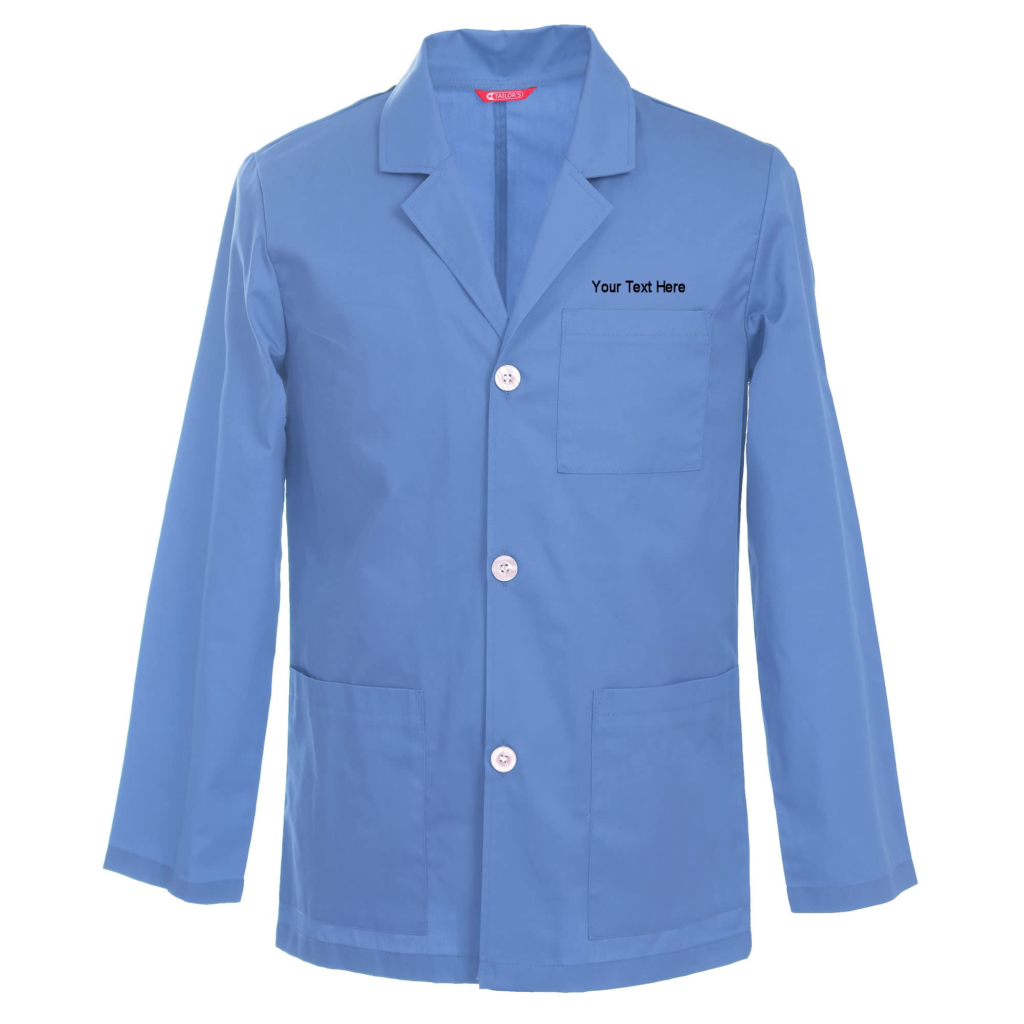 Men's Custom Personalized 31 Inch Consultation Lab Coat - Add Your Embroidered Text