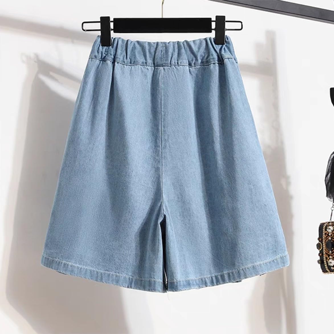 [MeipingQu] デニムパンツ レディース 春夏 40代 ボトムス ガウチョパンツ ショートパンツ 半ズオン ワイドパンツ ジ
