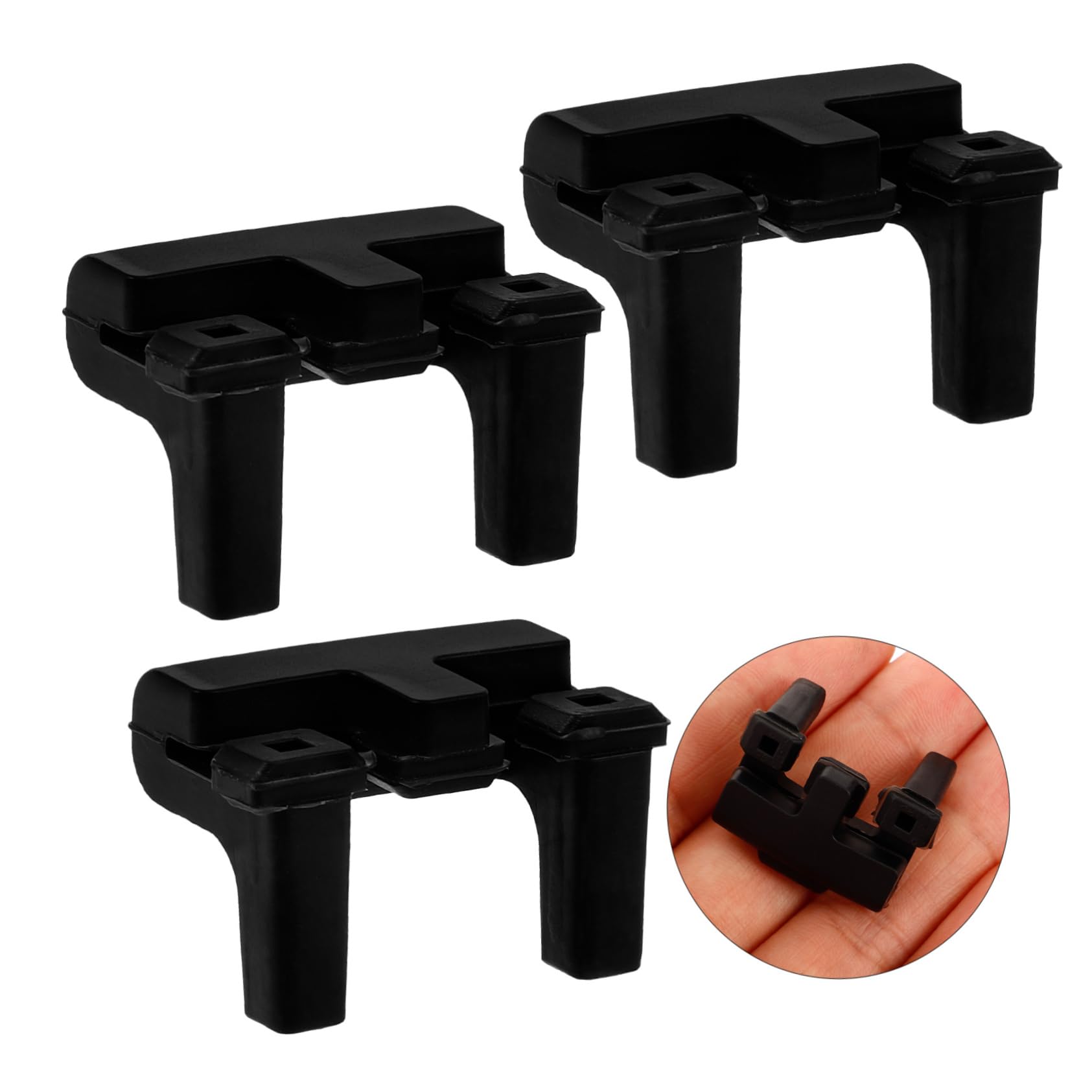 MAGICLULU 50 Pezzi Foglio di Protezione Angolare in Silicone Paraurti per Friggitrice Friggitrice Pan Protezione Angolare Sostituzione Friggitrici Ad Accessori Parti di