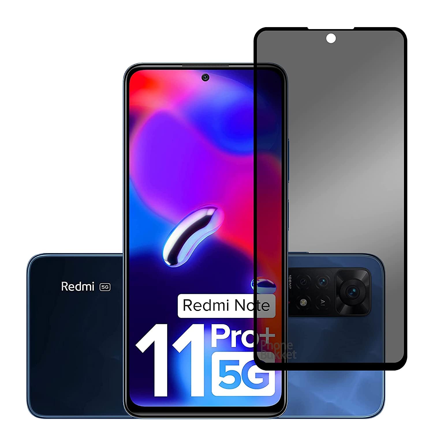 Dashmesh Shopping® Privacy Tempered Glass for Redmi Note 11 Pro Plus 5G | REDMI Note 11 Pro Plus with Edge to Edge Coverage Anti Spy Screen Protector and Easy Installation kit (Pack Of 1) (B0B136LX21) Amazon Price History, Amazon Price Tracker