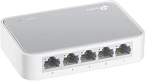 TP-LINK TL-SF1005D 5-Port 10/100 Mbps Unmanaged Desktop Switch - White