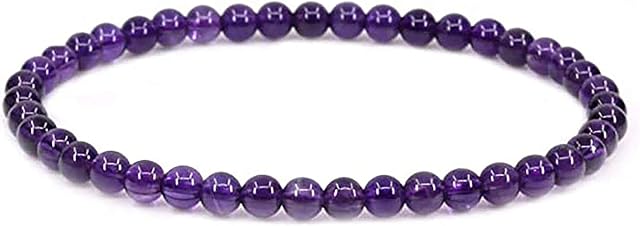 SIMPLÍ BASIC Natural Healing Bracelets Chakra Bracelet 4mm Gemstone Stone Bracelet Crystal Bracelet for Womens Bracelet | Mens Bracelet Lucky | Fortune | Balance | Anxiety Bracelet | Jewellery Gift Box