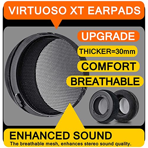 Almohadillas de terciopelo para auriculares Virtuoso RGB Wireless SE XT con anillo de montaje miniatura 3