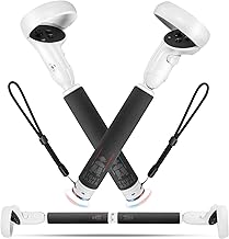 HiBloks Handle Attachments for Meta/Oculus Quest 2 Accessories, 2 in 1 Controllers Extension Grips Compatible with Meta Quest 2 Beat Saber, Gorilla Tag Long Arms, VR Golf Club, and More VR Game