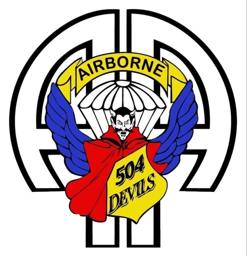 USA Army 504th Parachute Infantry REGT. Self-Adhesive Vinyl Decal V1