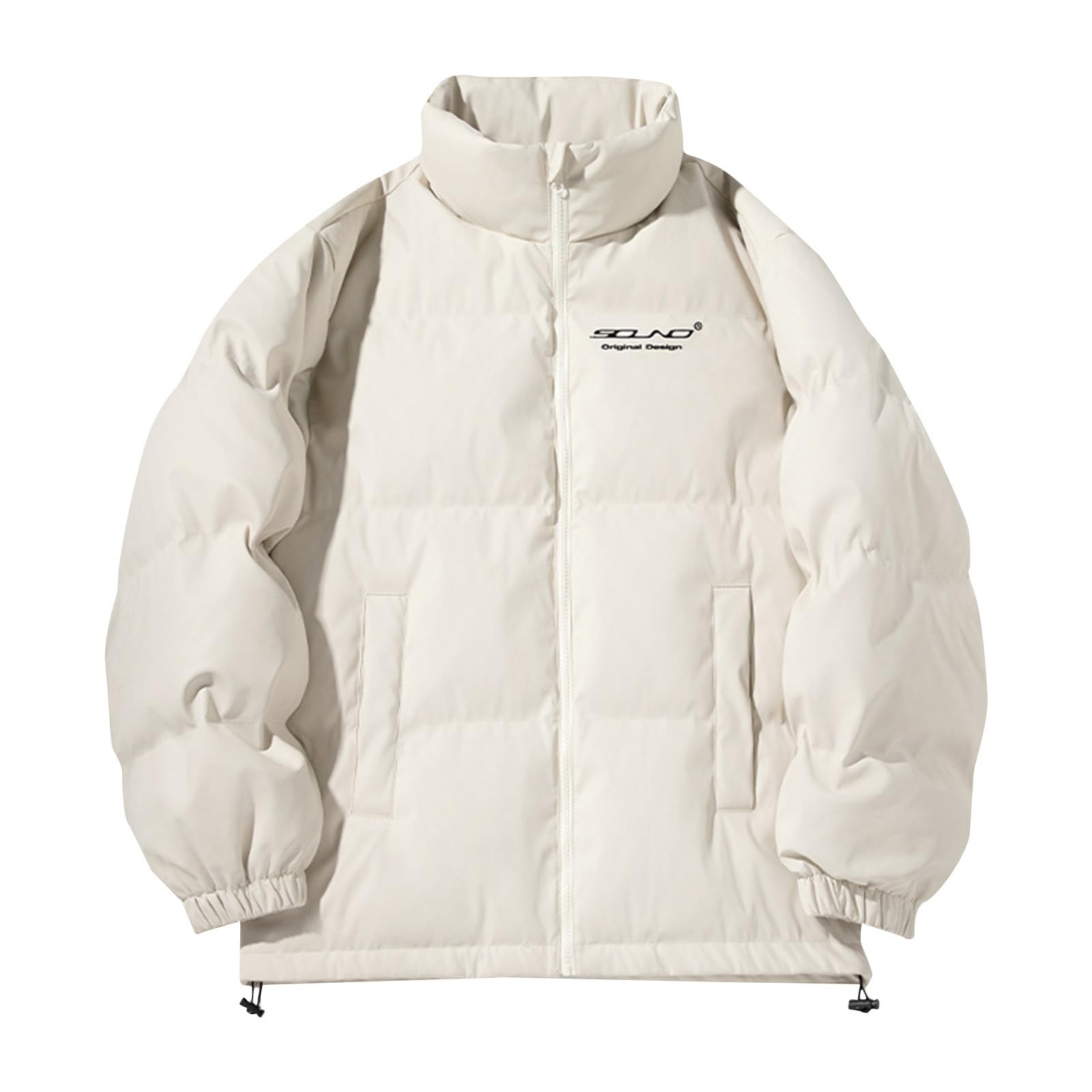 Piumino trapuntato da uomo Senza Cappuccio Cappotto Trekking Calda Ripiegabile Imbottita Giacca Mezza Stagione Senza Cappuccio Casual Antivento Montagna Giubbotto Trapuntato Piumino Invernale