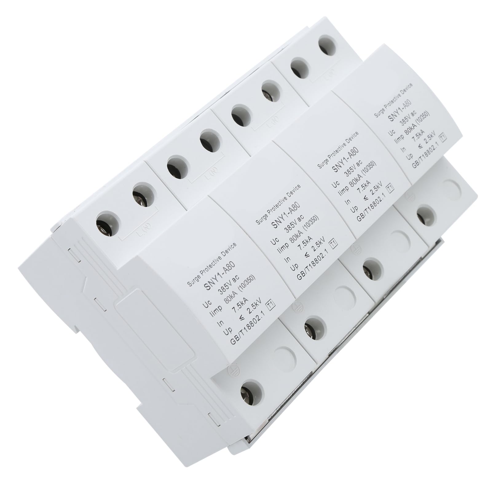 SIXRUN Parafoudre à 4P, Disjoncteur Haute Performance pour Protection