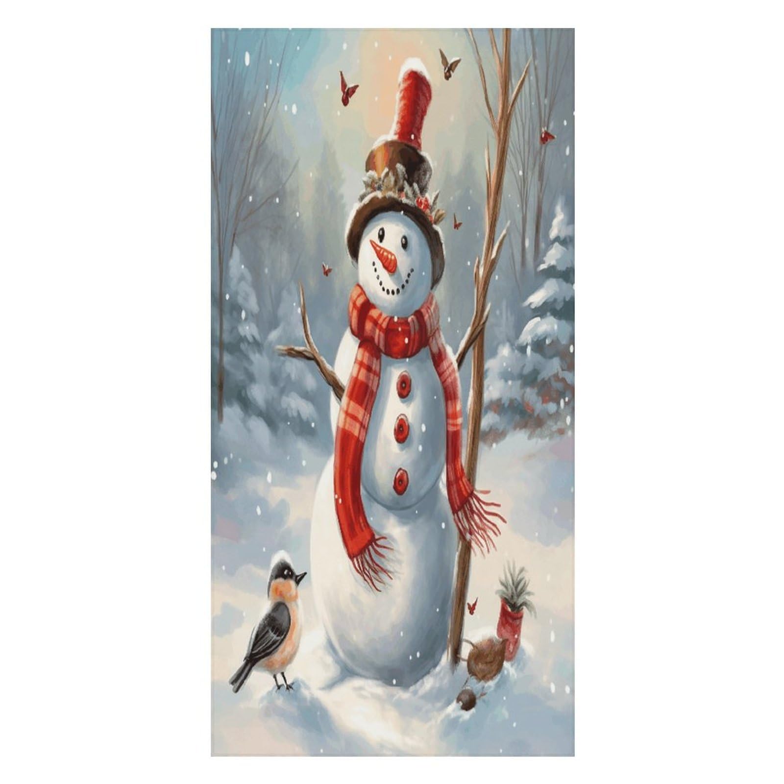 Adfgyerh Unisex Style Snowman Christmas Bath Towels Beach Towel Lightweight Quick Dry, Bath Towel For Travel Sports Pool Swimming Bath Camping Yoga Adults160x80cm