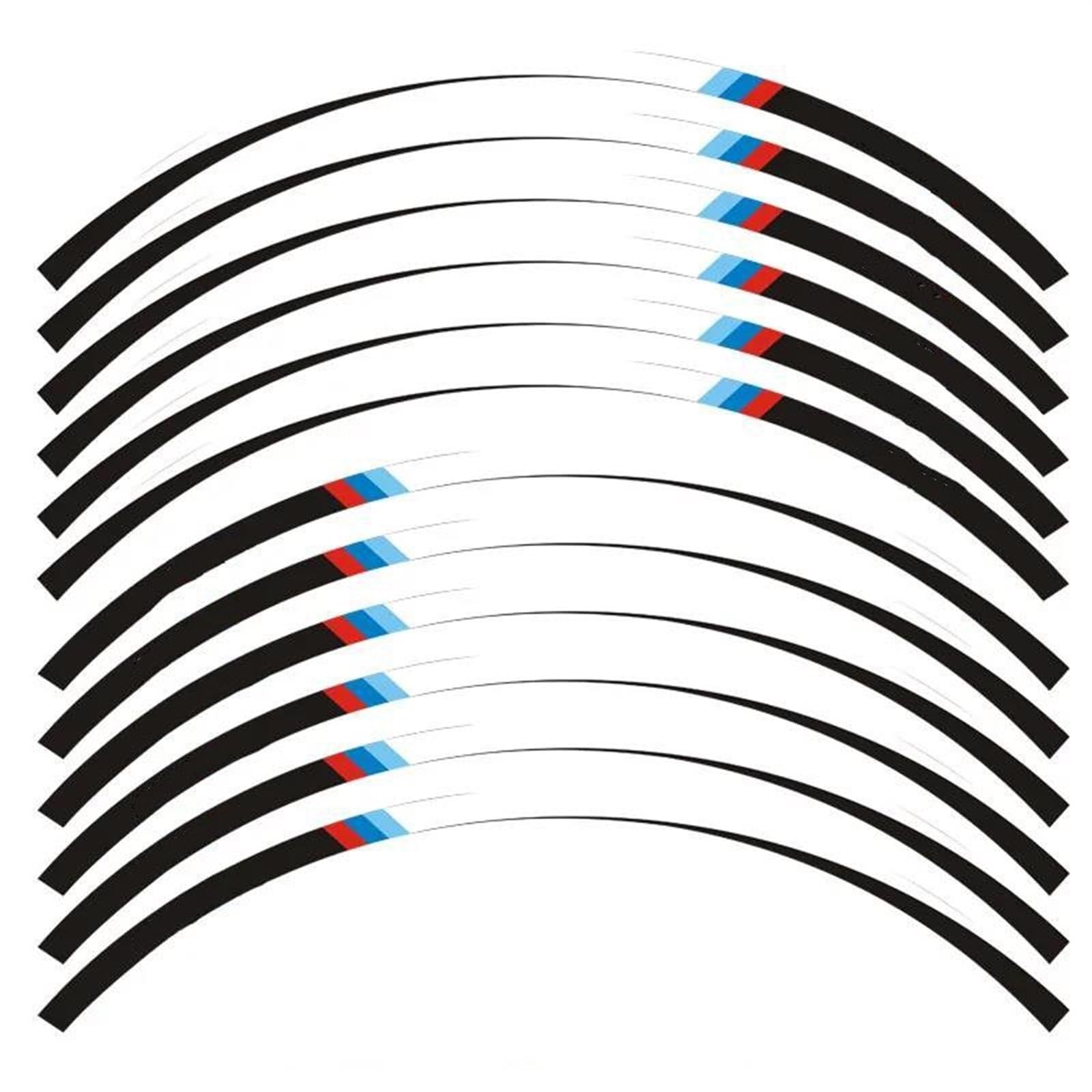 Stickers Motorcycle Wheel Stickers Sports Edge Stripe Reflective Film for S1000XR S1000 XR S 1000XR S1000xr(Style 7)