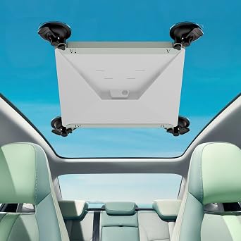 Mwin Starlink Mini Suction Cup Mount for Car, Starlink Mini Accessories Kit with 2 Replaceable Suction Cups, Automotive Sunroof Mechanicals, Strong Grip for RVs Windows, and Road Trips Light Green