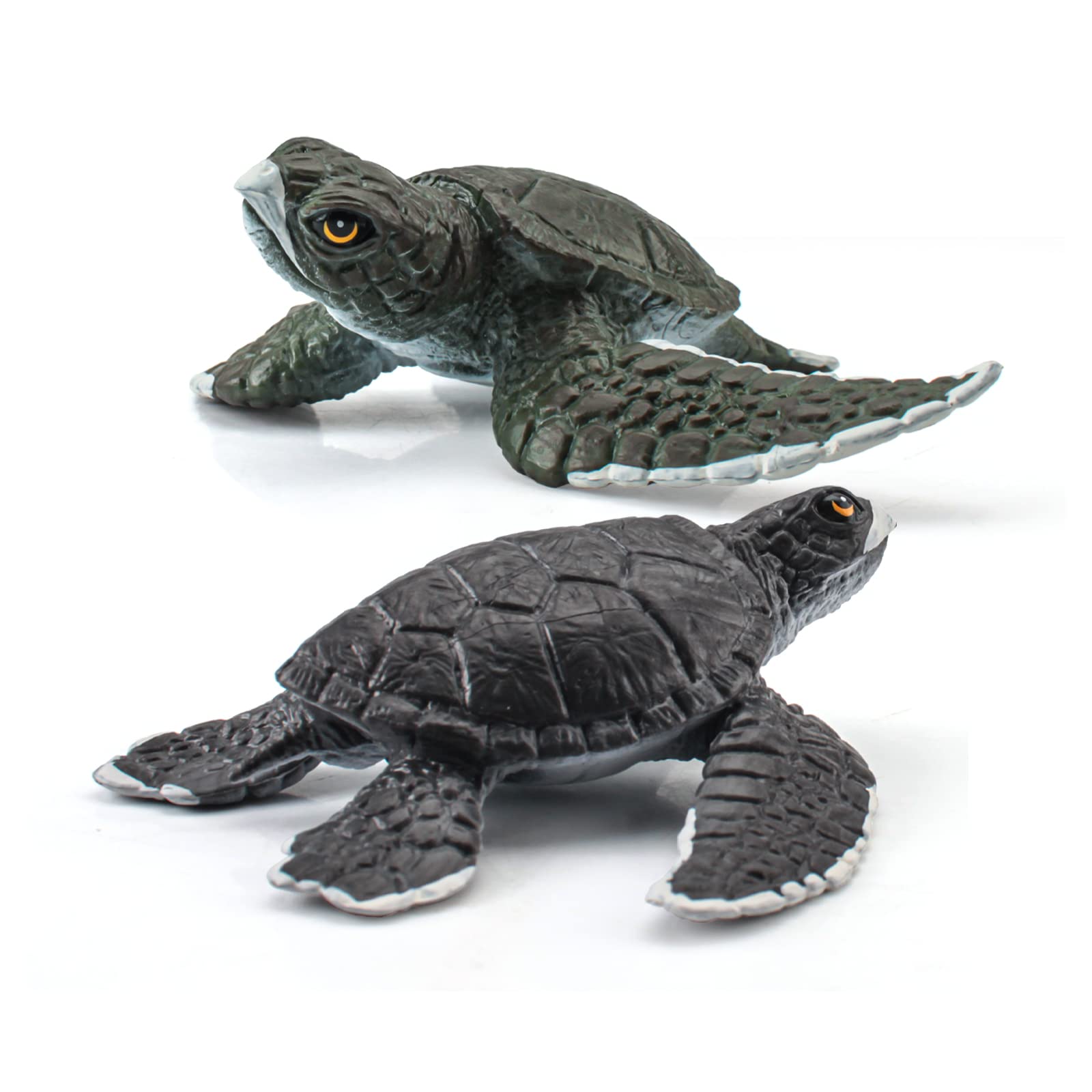 Amazon.co.jp: SQDC ウミガメフィギュア 5インチ 2個 リアルな海
