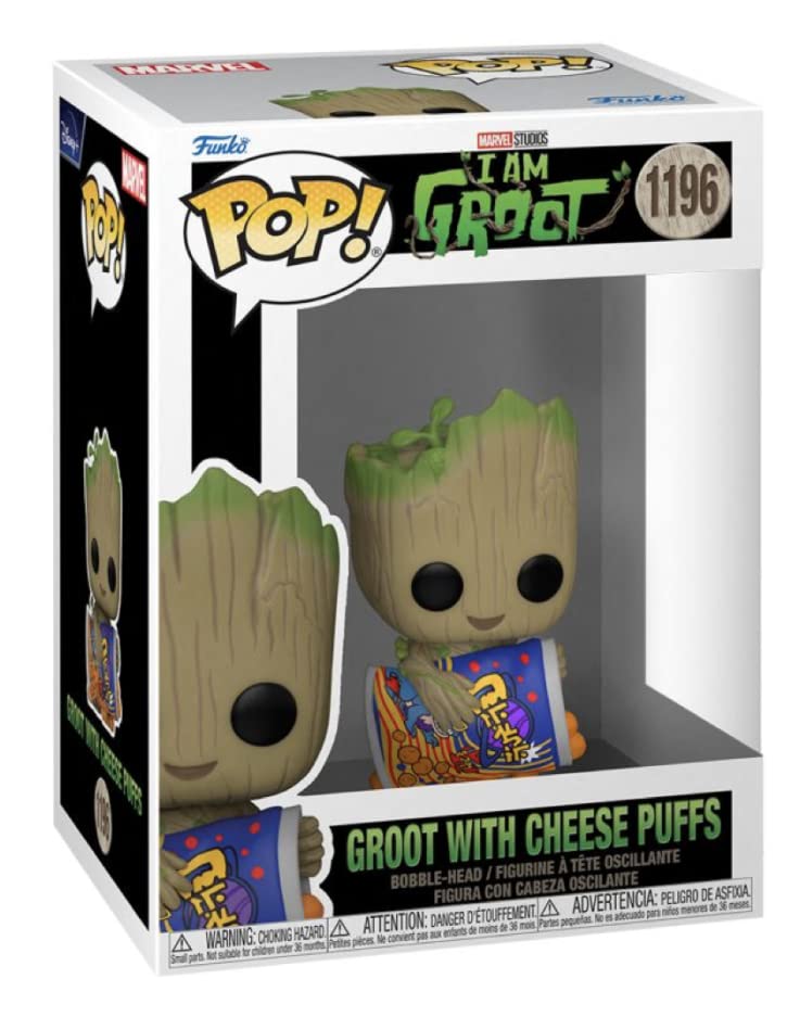 Amazon.co.jp: POP! マーベル:I Am Groot、チーズパフ付きグルート 
