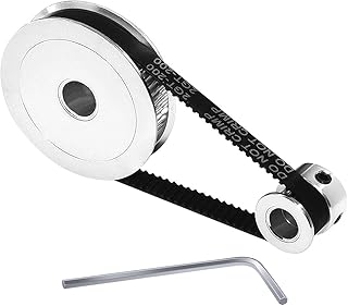 GT2 Pulley 20&60 Teeth 1:3, 3:1 Synchronous Wheel 8mm Bore, with Length 200mm Width 6mm Timing Belt Aluminum Pulley Wheel for 3D Printer