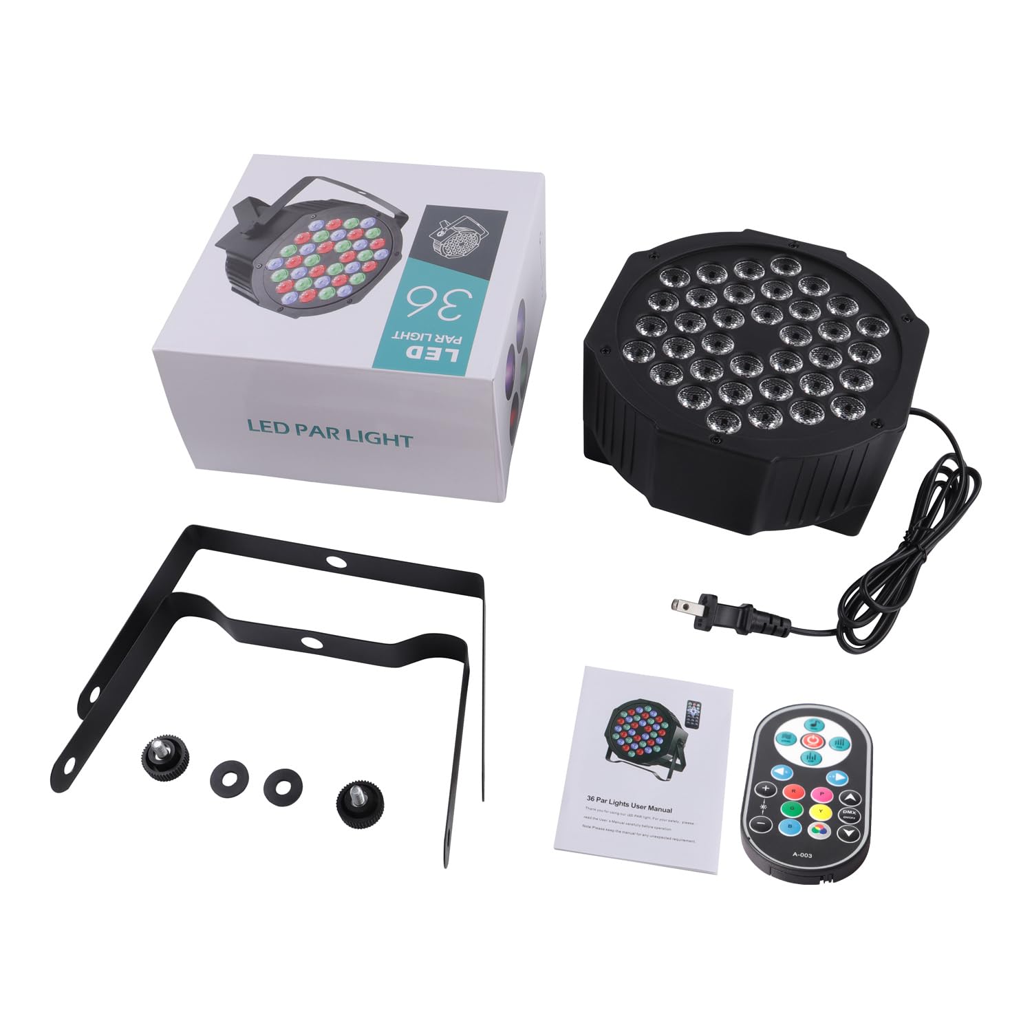 UKing 4PCS LED Par Licht, 72W LED Strahler RGB DMX Bühnenlicht 7 Modi Partylicht Lichteffekte mit Fernbedienung für DJ Discolicht Hochzeit Weihnachten Bühnenbeleuchtung