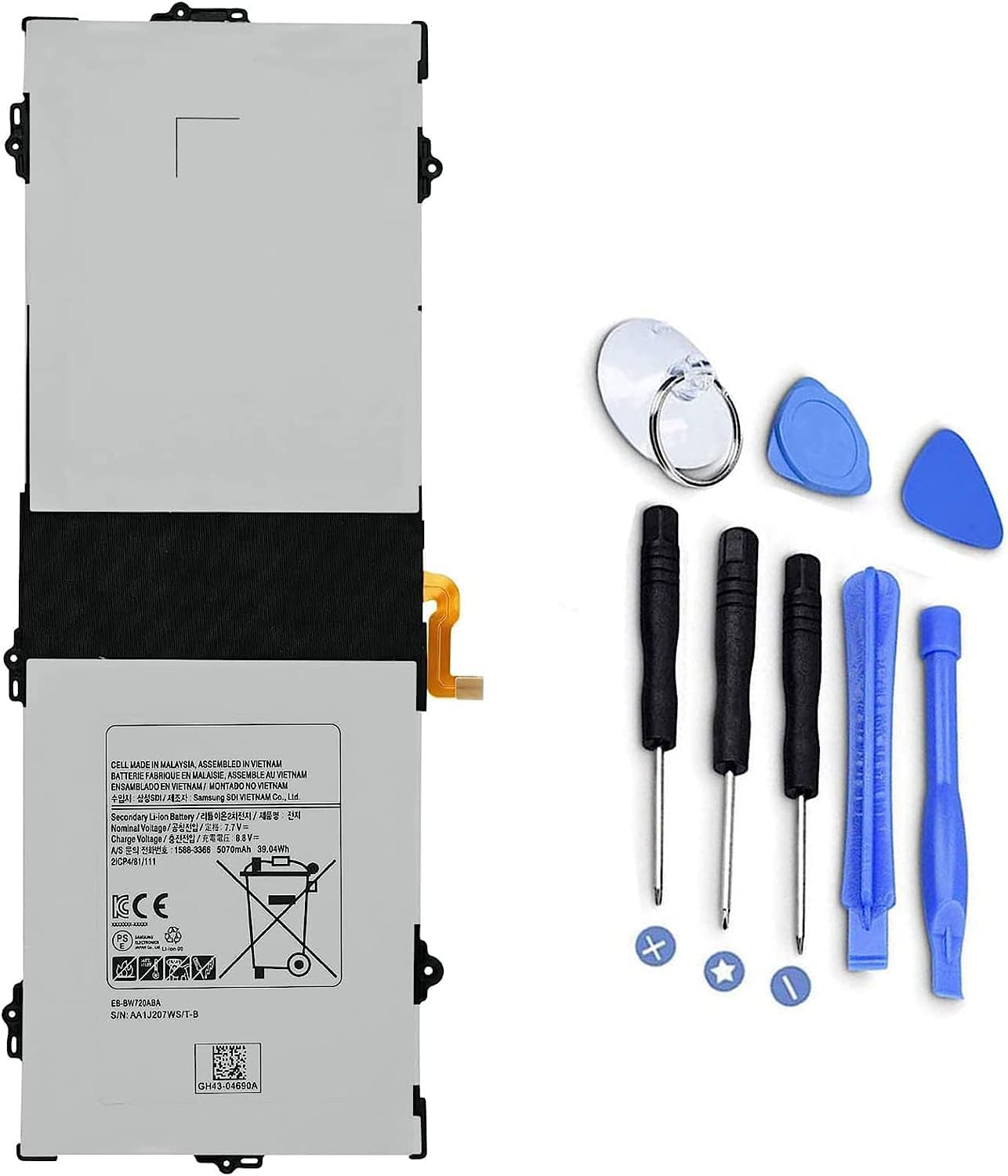 Batterie EB-BW720ABA pour Samsung Galaxy Book 12" et Chromebook Plus V2 - 3