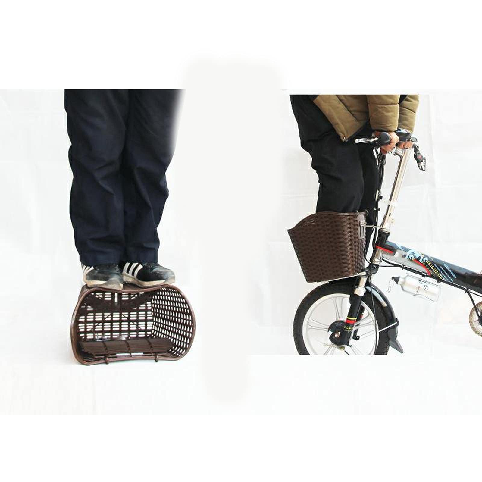 Cestino Per Bicicletta Posteriore Cesto Da Bicicletta In Metallo Grande Con Coperchio - Montaggio Posteriore Cycling Boy Cestino Posteriore Bici Elettrica - Foto 2
