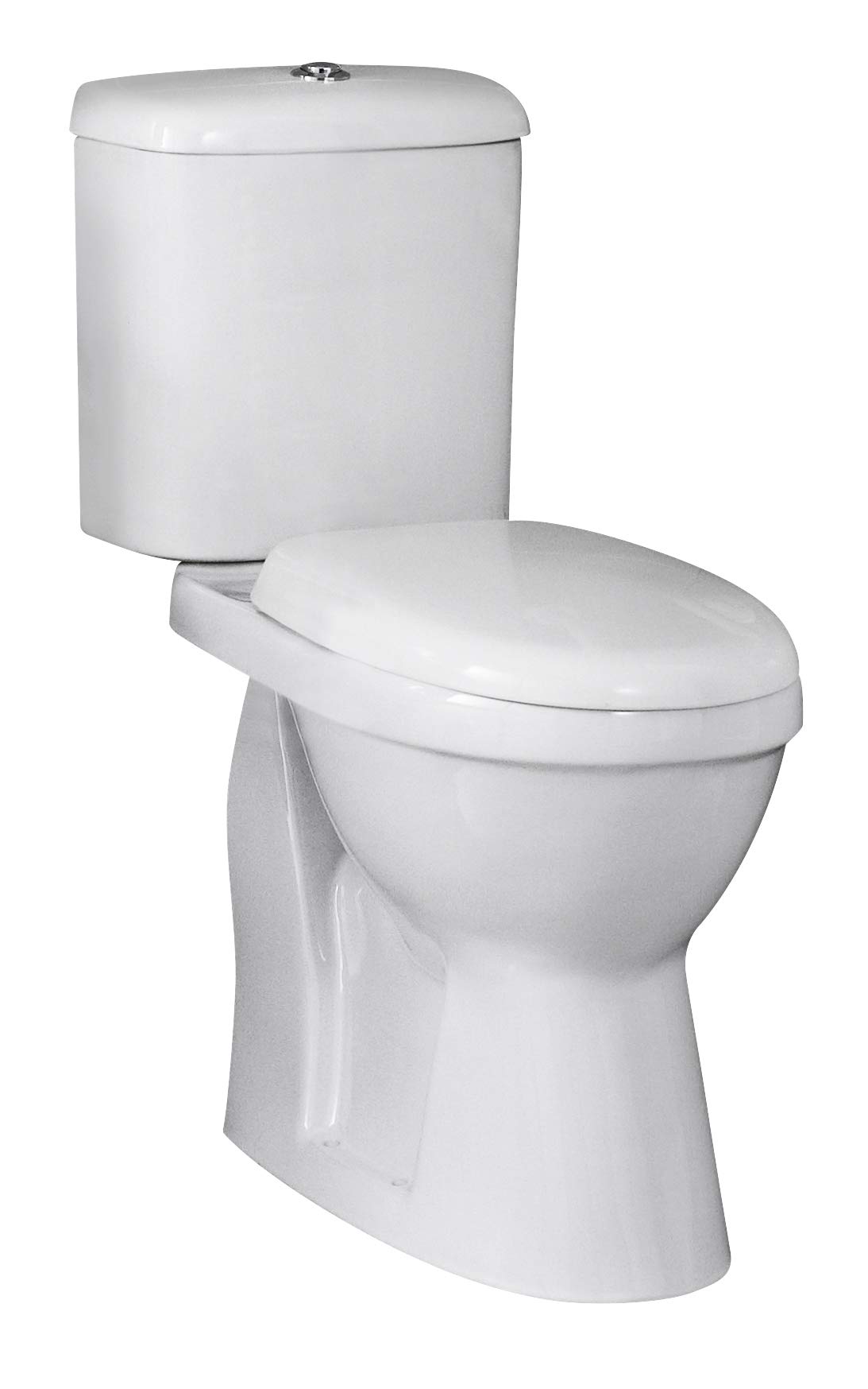 Nuie White Doc M Comfort Height Toilet Pan With Cistern And Seat | | Ceramic | 380Mm X 860Mm X 650Mm