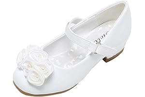 White Dress Shoes for Girls Size 1: Exquisite Footwear for Special Occasions