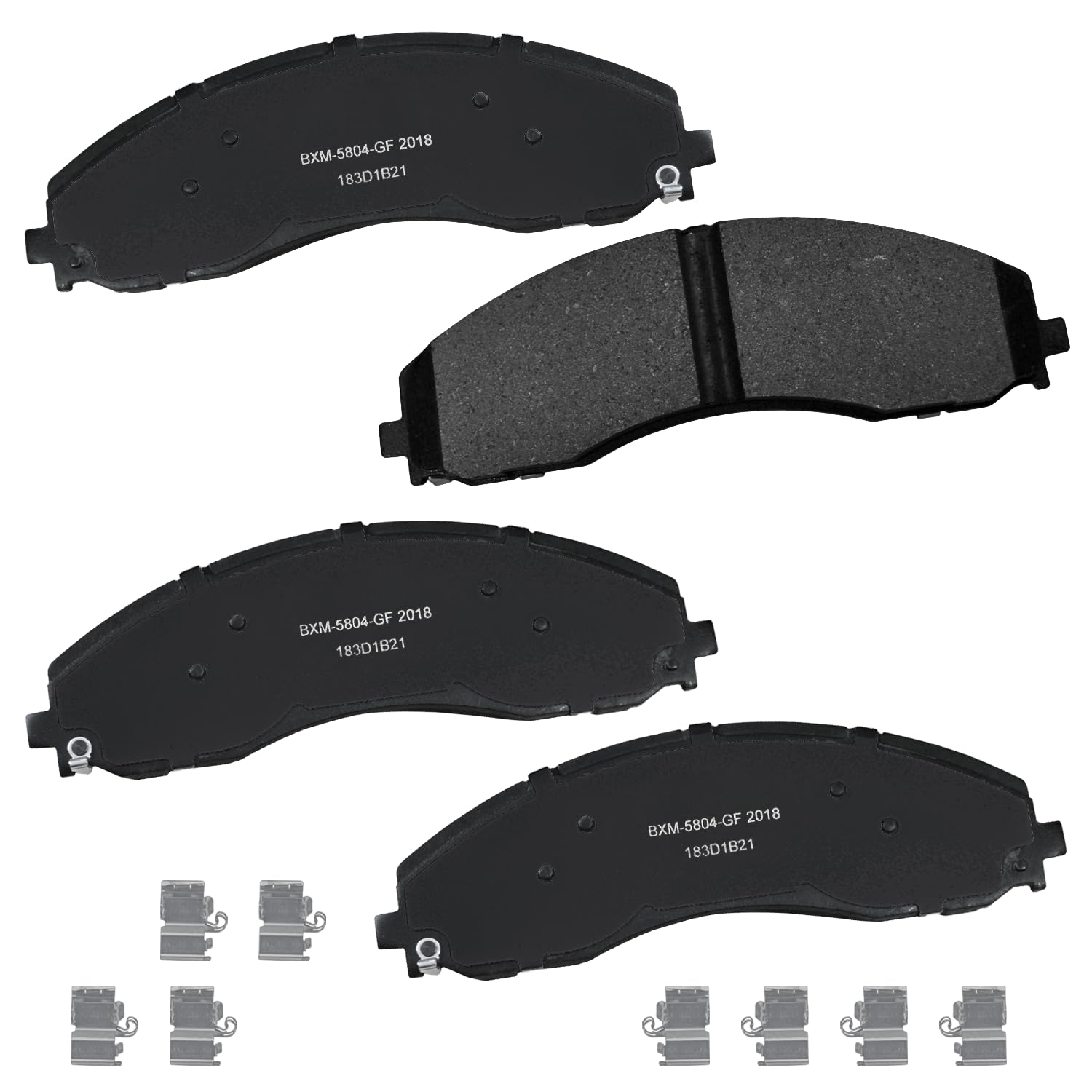 Bendix Premium SBM2018 Semi-Metallic Brake Pads for Ford F-450 Super Duty 2024-2017, F-550 Super Duty 2024-2017, F-600 Super Duty 2022-2020