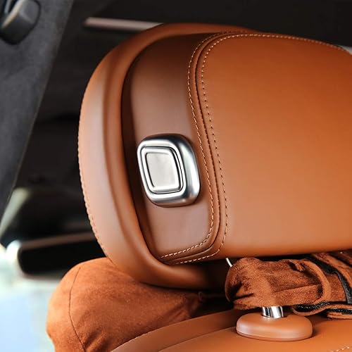 Miniatura 4 de YIWANG ABS cromo asiento cabeza almohada cromo cubierta 4 unids para Maserati Levante para Quattroporte