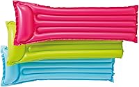 Intex Relax-a-Mat Set of 2 Inflatable Pool Floats - 72x27 Inch Vinyl Mats for Lake & Pool Relaxation