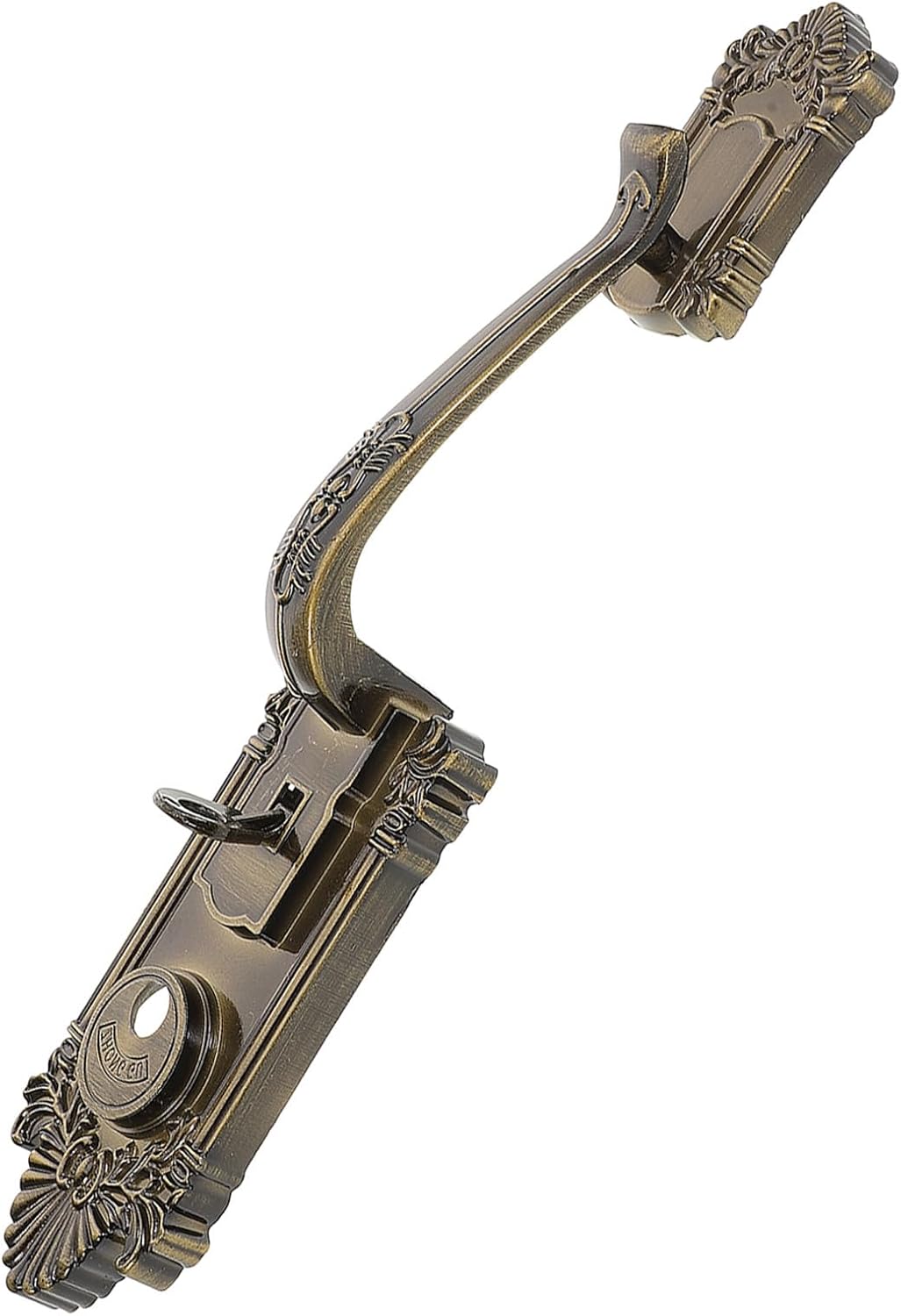 Vintage Door Lock Handle Set Antique Safety Door Lock with Press Lever Aluminum Alloy