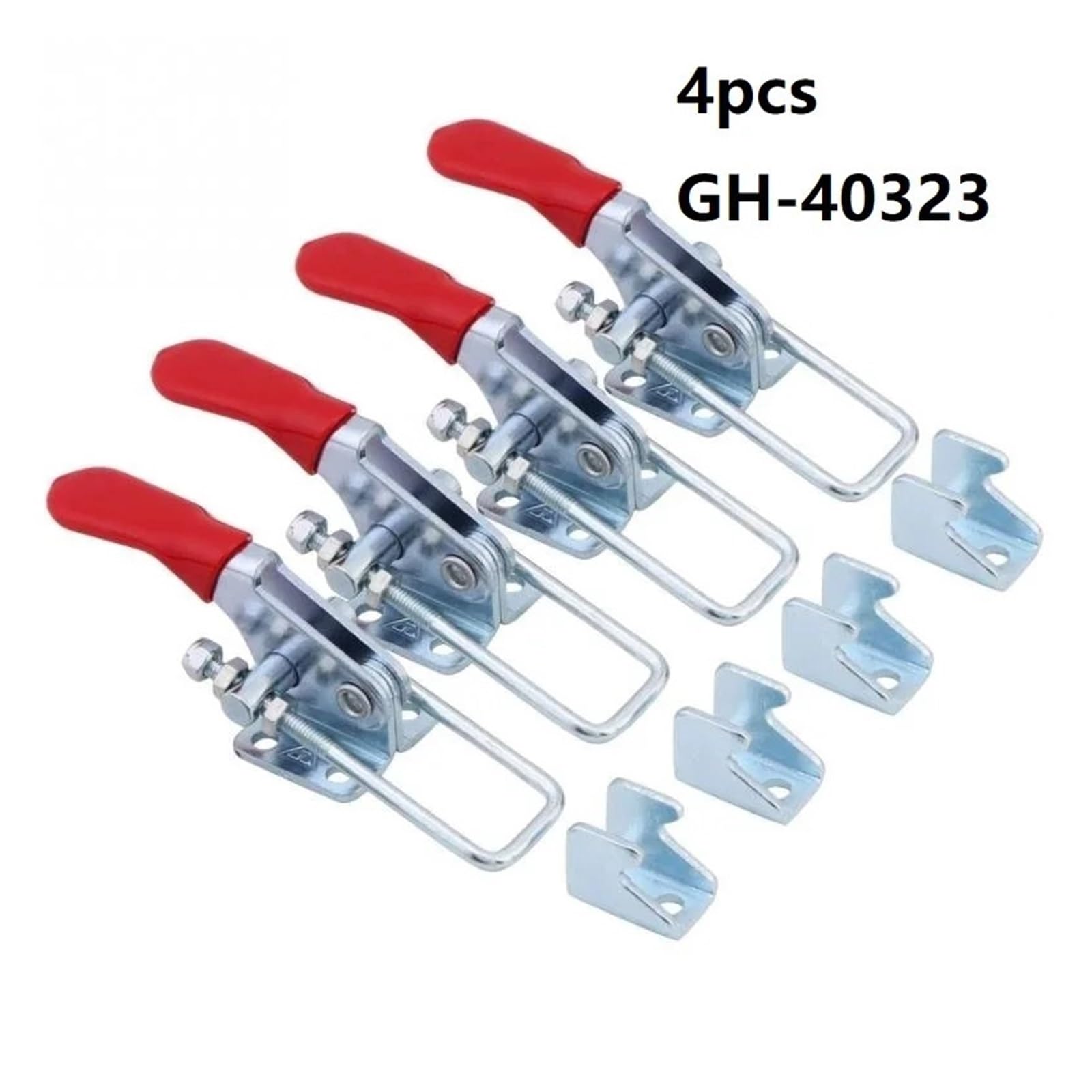 Morsetti orizzontali 2/4 pezzi GH-201 Morsetto a levetta orizzontale Morsetti a sgancio rapido Set Utensile manuale for clip verticale resistente(4pcs GH-40323)