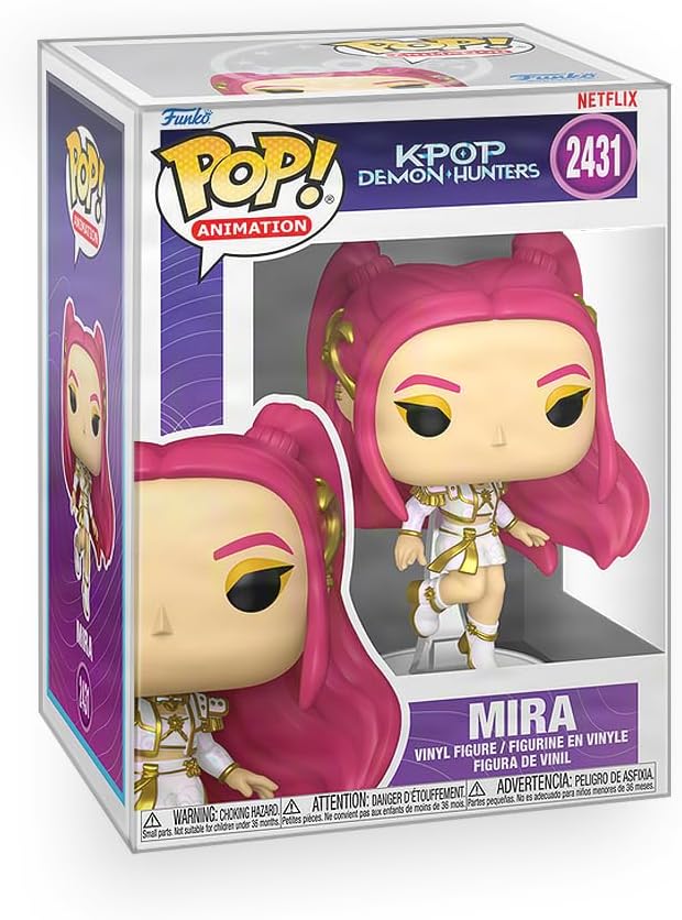 Epic Collectibles Pop Anime: K Pop Demon Hunters - Mira (What It Sounds Like) Vinyl Figure Bundled with Box Protector Compatible for Funko