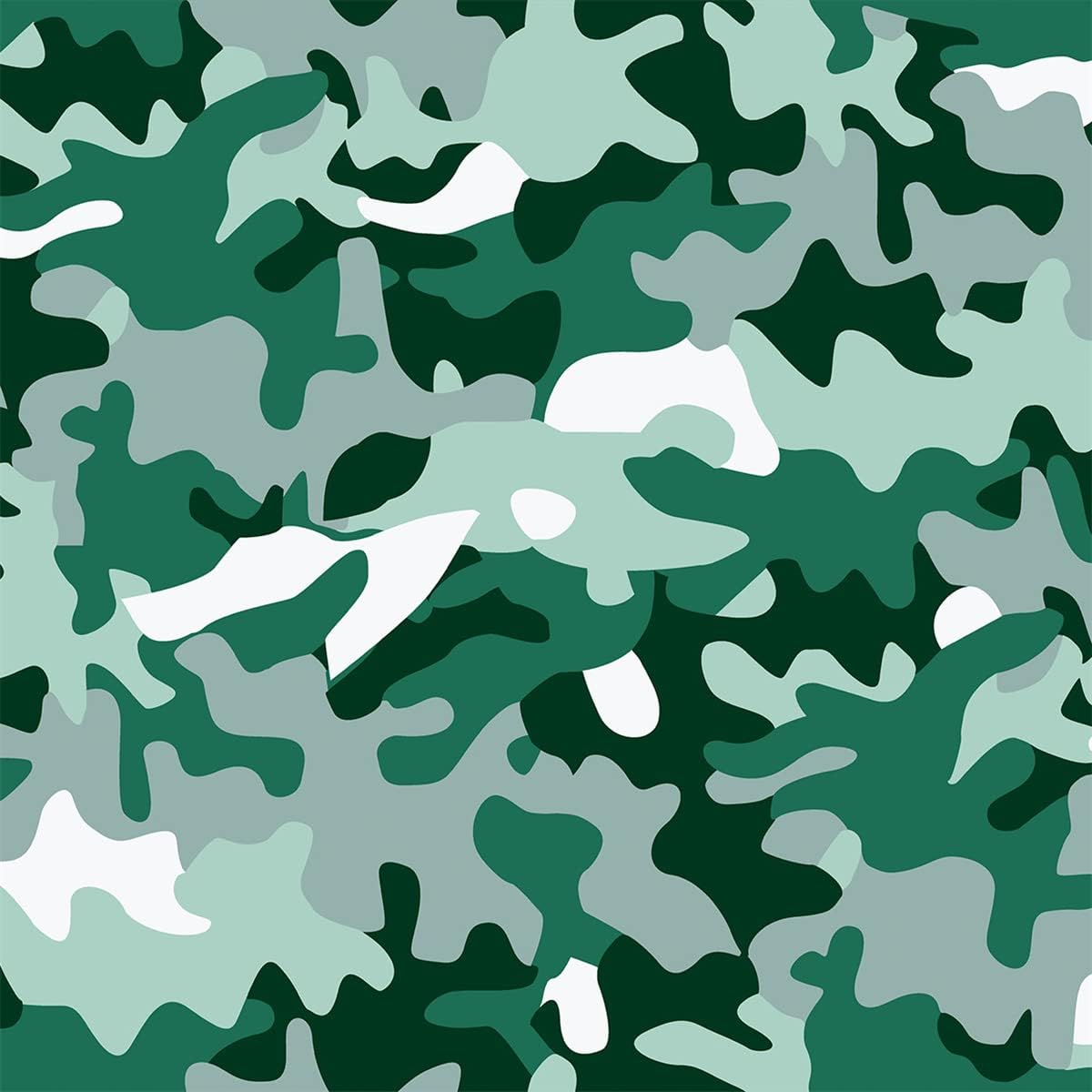 Queenbox 5x32.8ft Colorful Camo Peel and Stick Car Vinyl Wrap Air Release Bubble Free Sticker Decal DIY Film Sheet, 6