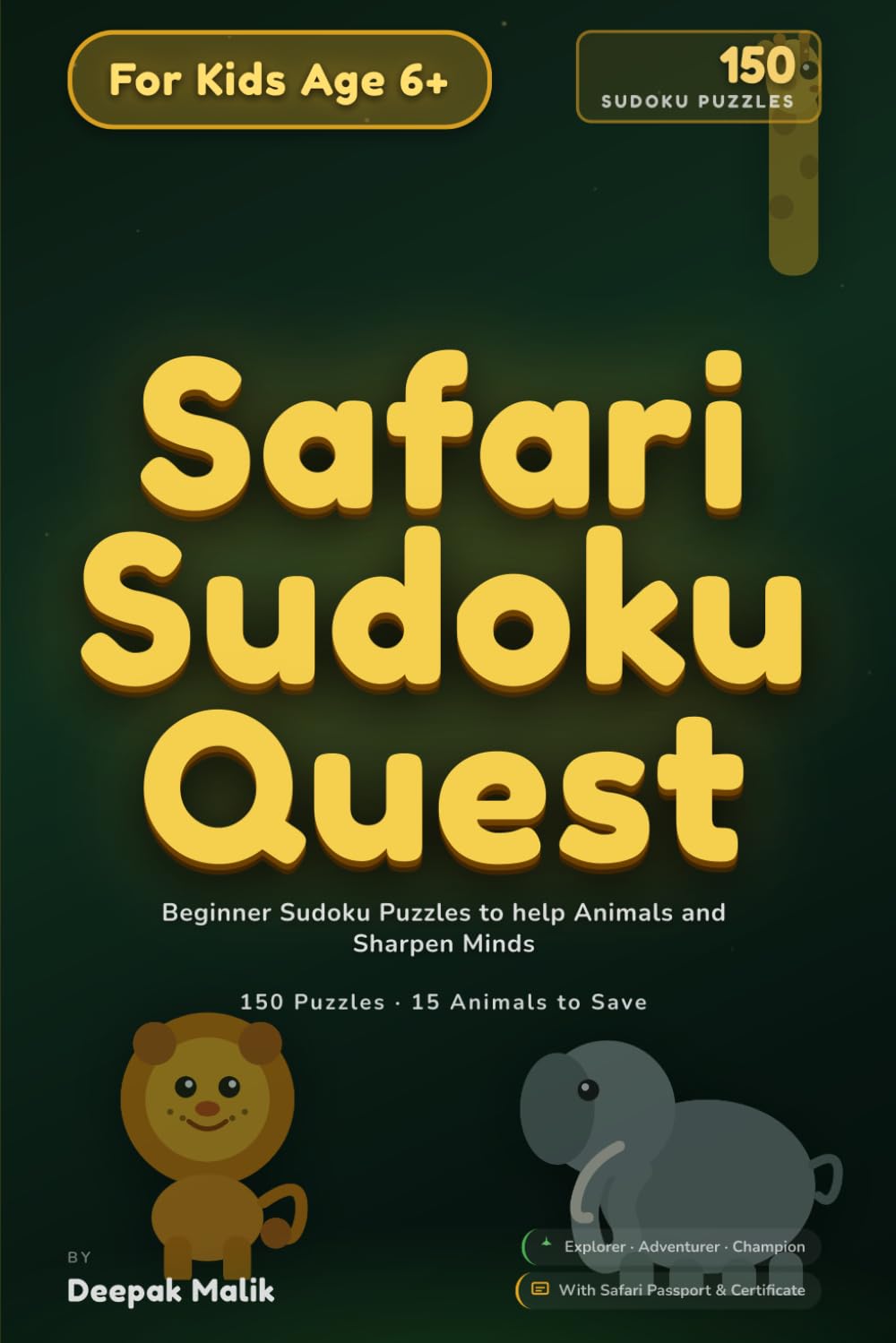 Safari Sudoku Quest for Kids: Beginner Sudoku Puzzles to help Animals and Sharpen Minds