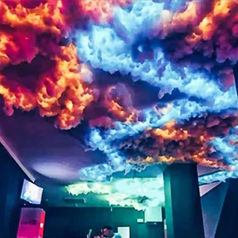 Luz Nocturna LED De Nube Tormentosa, Luz LED De Nube, Kit De Tiras De Luz Que Cambian De Color RGB, Lámpara De Nube Tormentosa DIY, Luz LED 3D De Nube Tormentosa 10m
