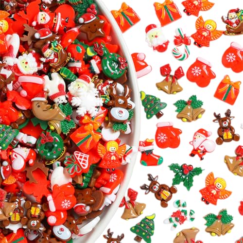 50 Stück Weihnachten Deko Streudeko Tischdeko Miniatur Ornamente...