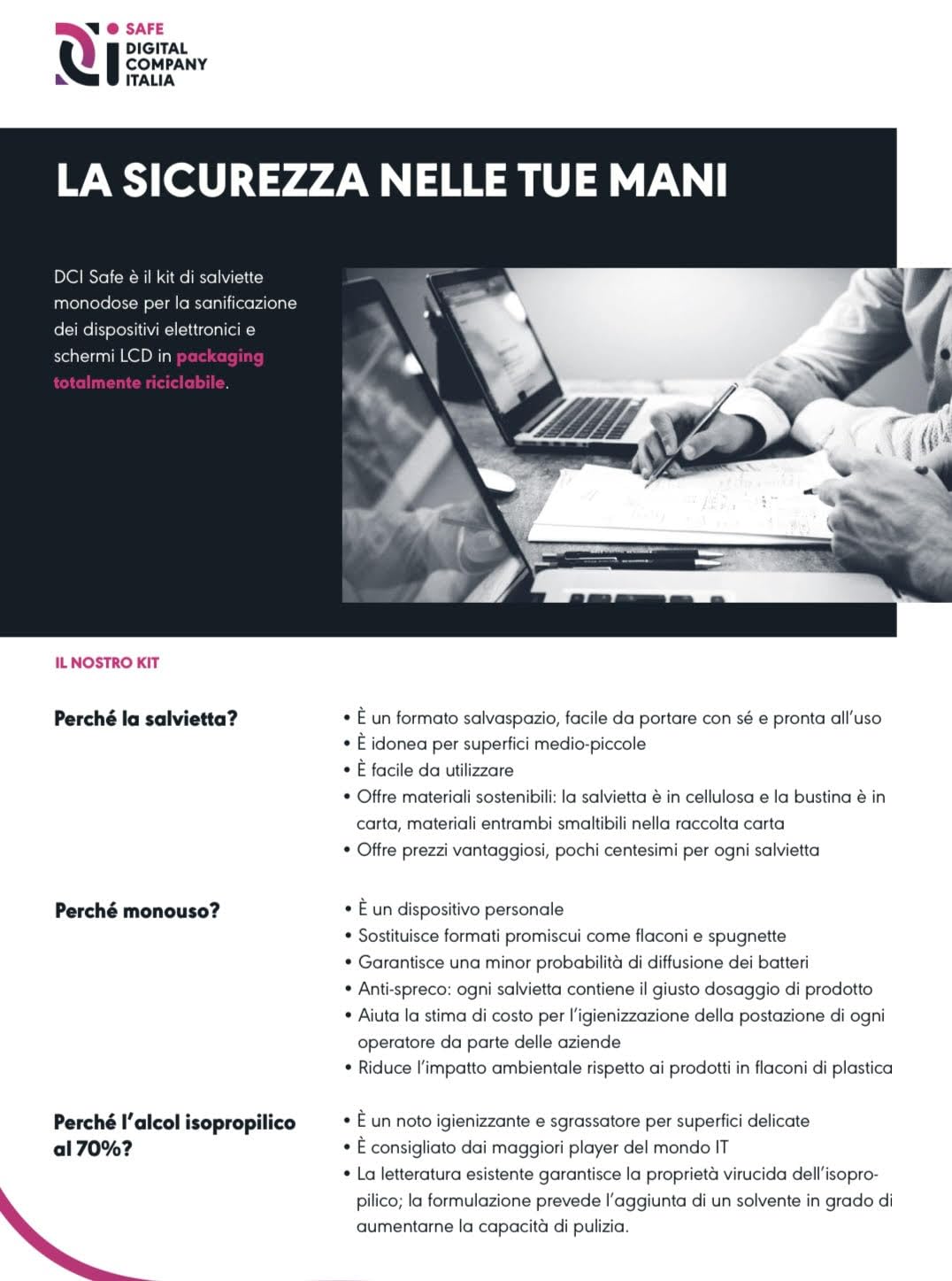 DCI Safe,150 pezzi, Salviette igienizzanti e detergenti monodose per Computer, Monitor, Smartphone, TV, tastiere,mouse, iPad, schermo auto, accessori elettronici, telecomandi, controller,scrivanie