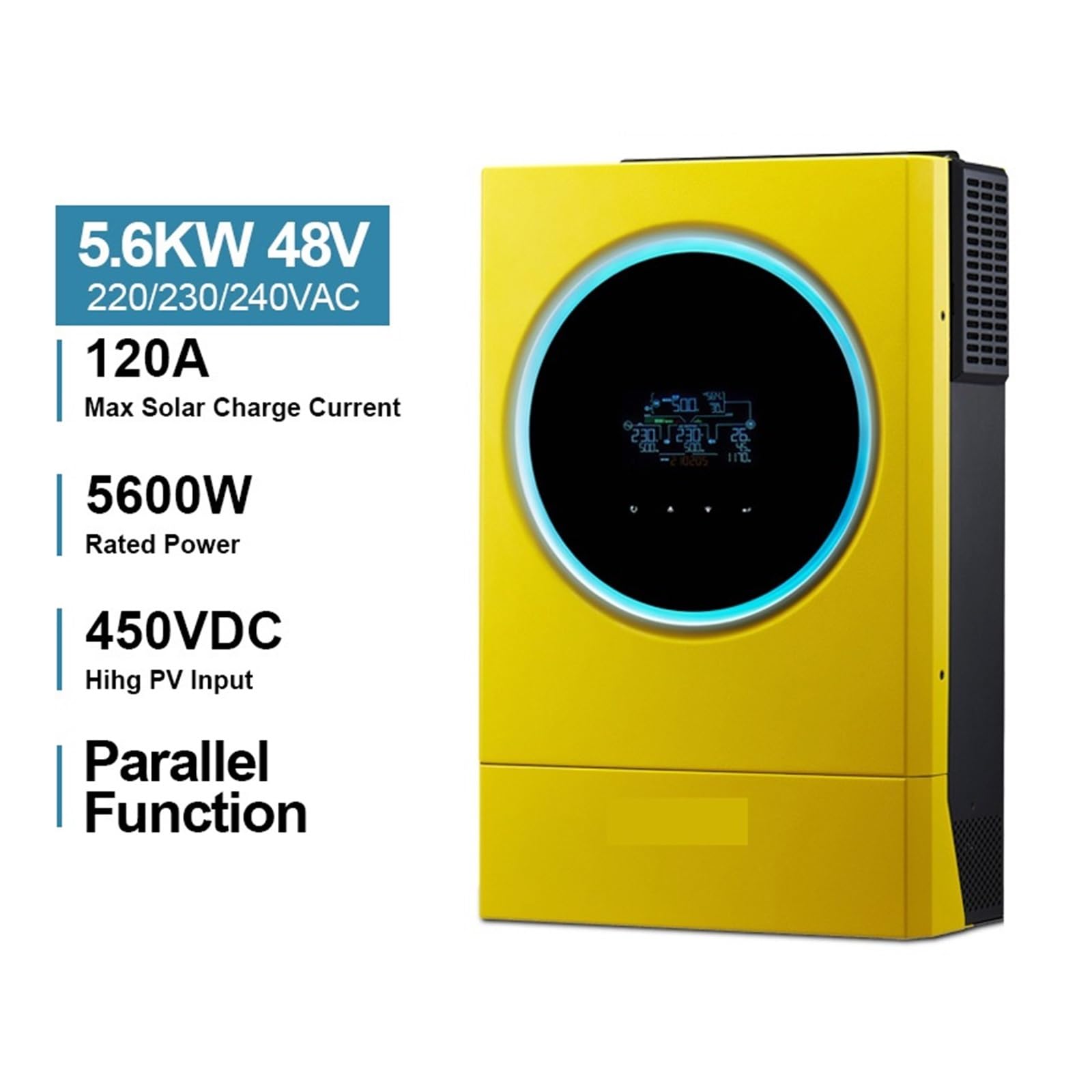 5.6KW Inverter Solare Ibrido 48V 120A MPPT Caricatore Alto Ingresso Fotovoltaico 450V Parallel Grid Tie Con WIFI Risparmio Sui Costi(SV-IV-5.6KW-WIFI)