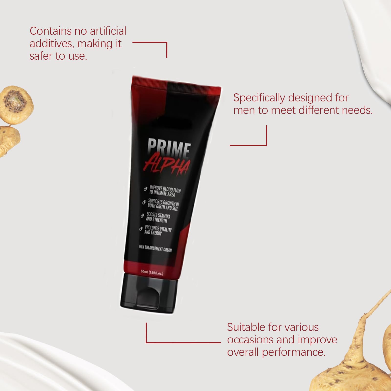 3&1 Prime Alpha Men Max Cream, 2025 New Advanced Formula Men Max Cream and Provocative Gel - 150ml (3 Pack)