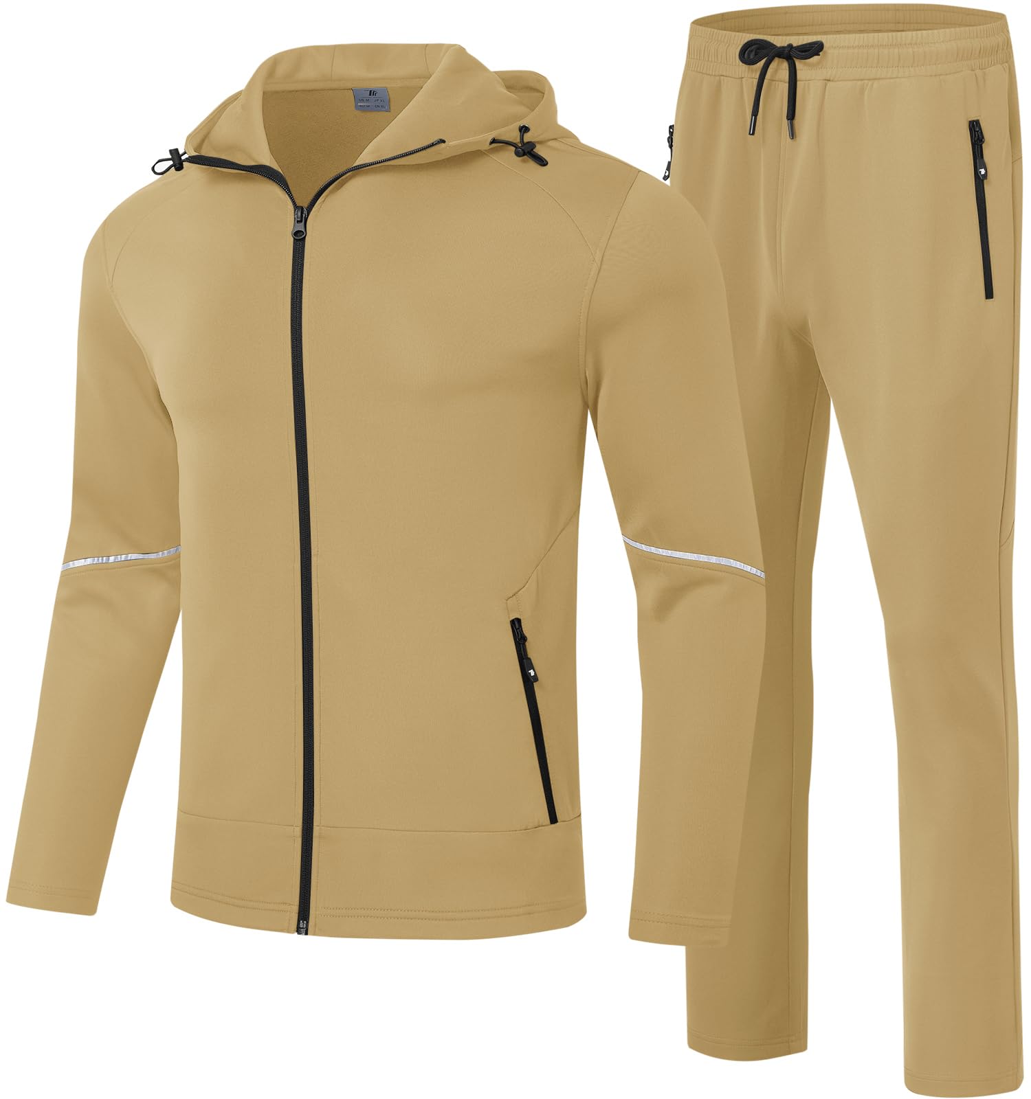 Rdruko Men's Track Sweat Suits 2 Piece Set Sweatsuits Tracksuits with Hood